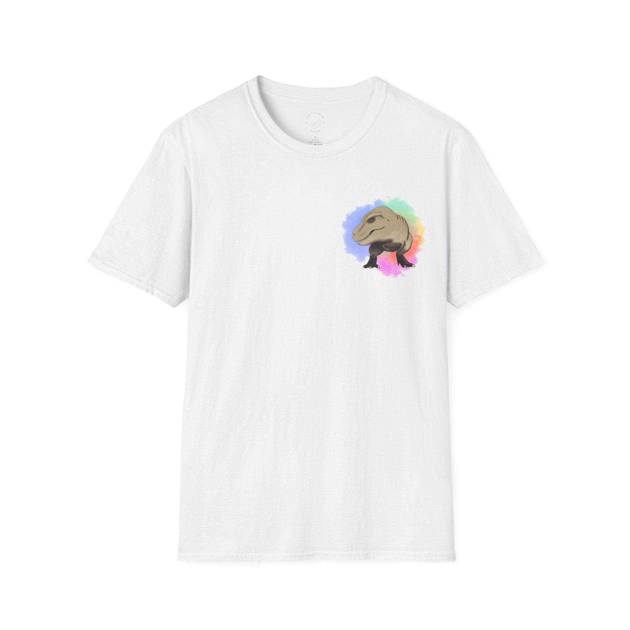 T-Rex T-Shirt - Watercolour Splash