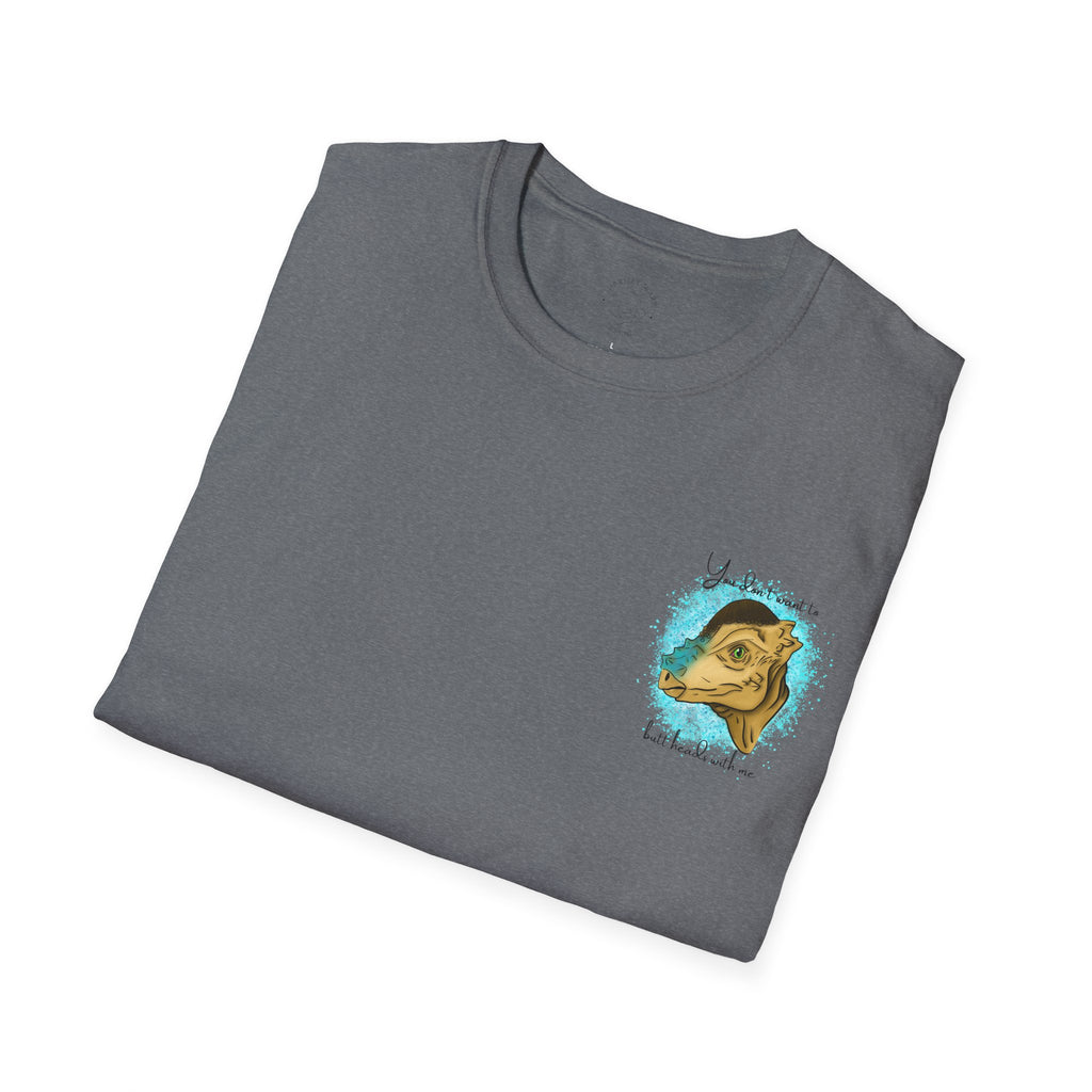 Pachycephalosaurus - 'You don't want to butt heads with me' T-Shirt - Dinosaur