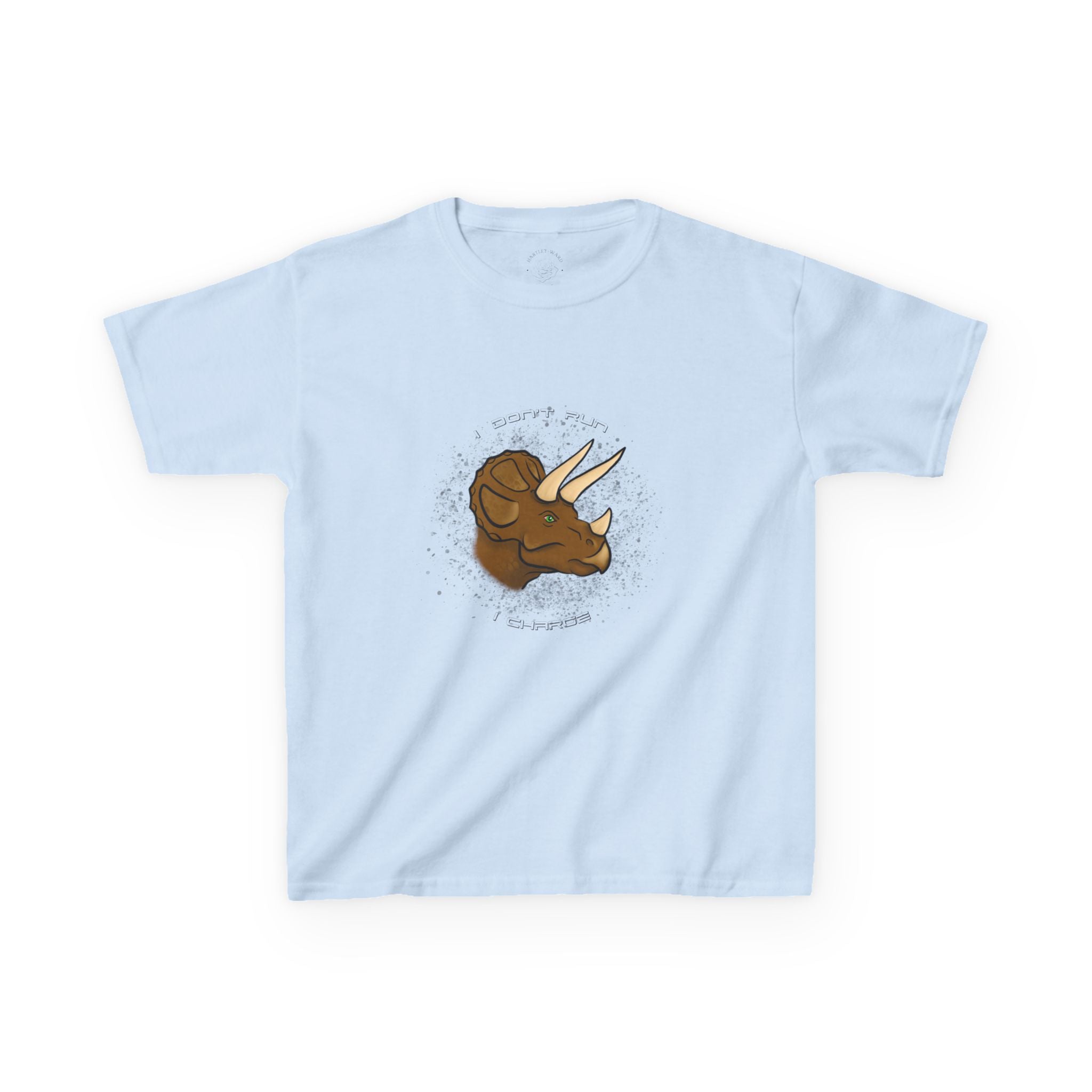 Kids T-Shirt — Cute Triceratops Dino Graphic Tee