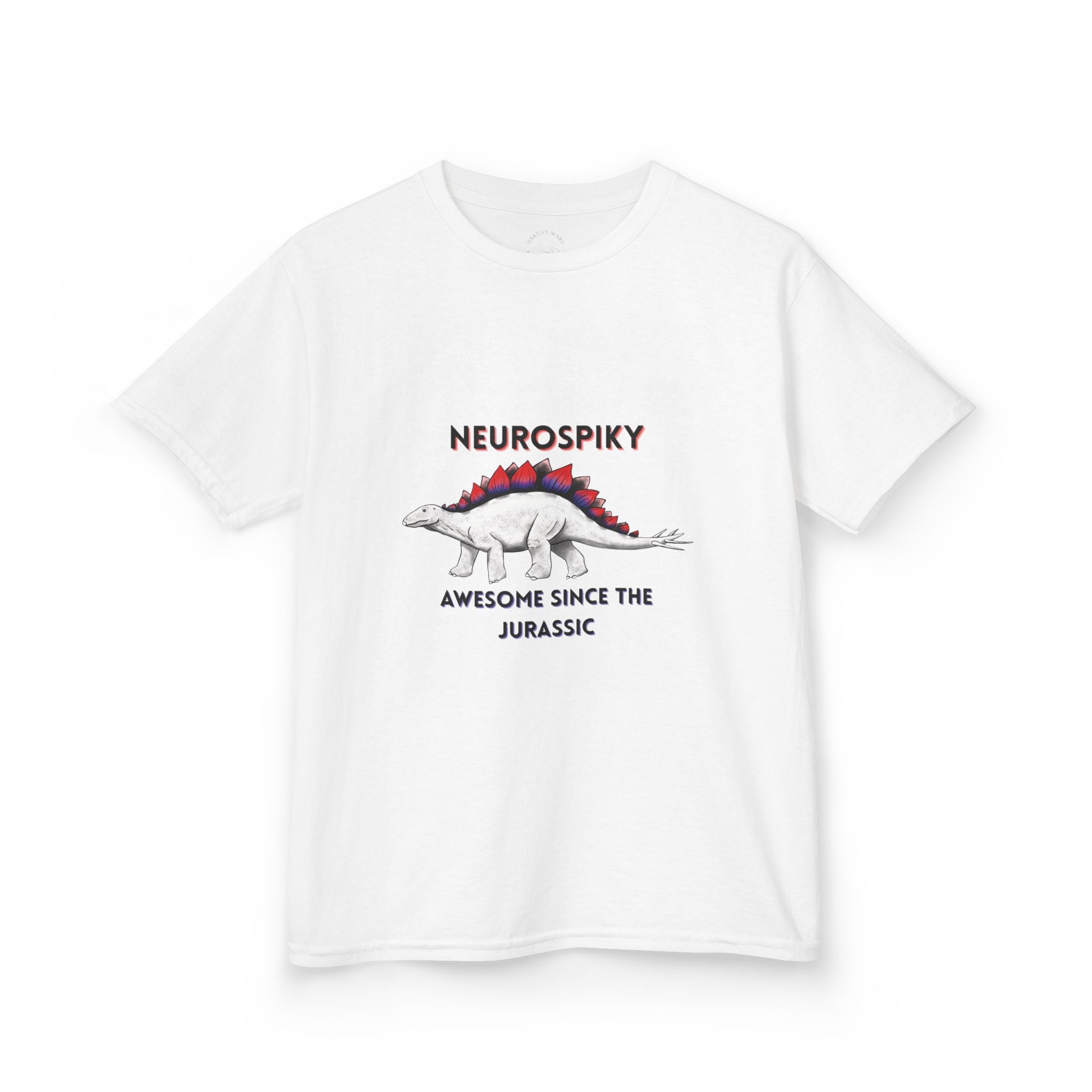 Kids T‑Shirt — 'Neurospiky: Awesome Since the Jurassic' Stegosaurus Dinosaur Tee
