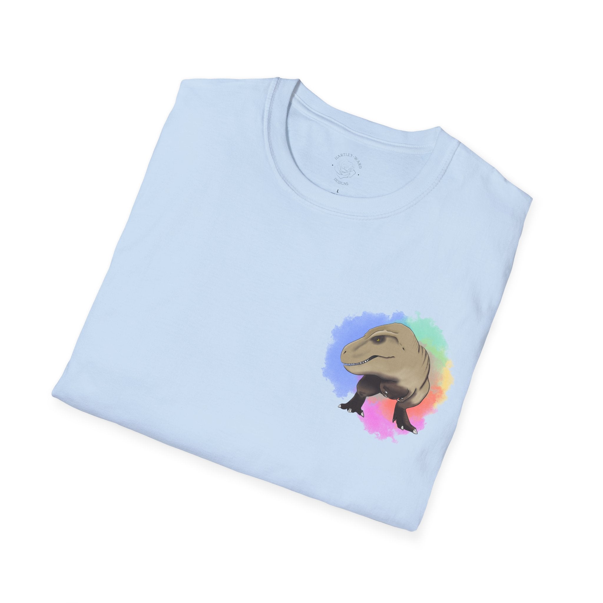 T-Rex T-Shirt - Watercolour Splash