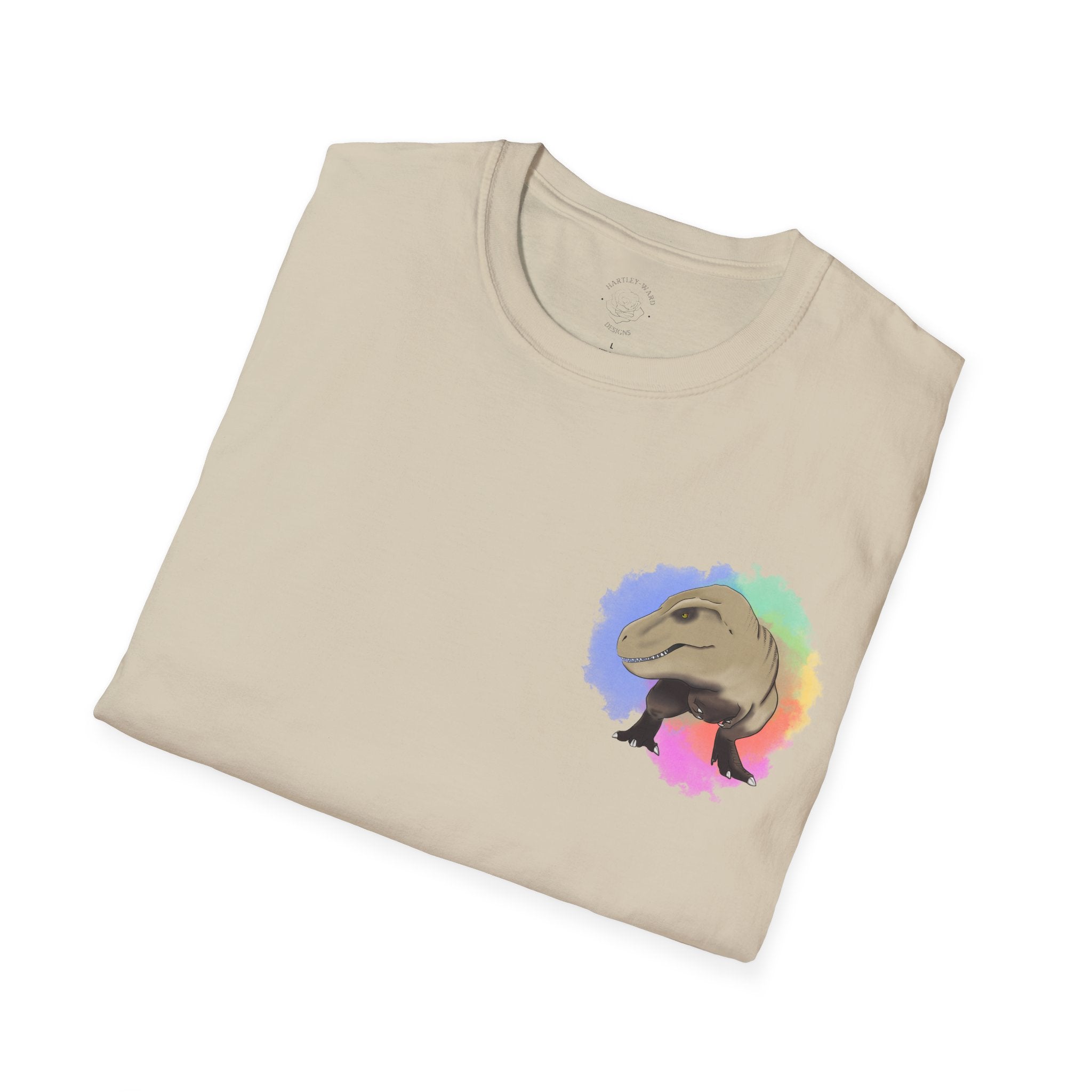 T-Rex T-Shirt - Watercolour Splash