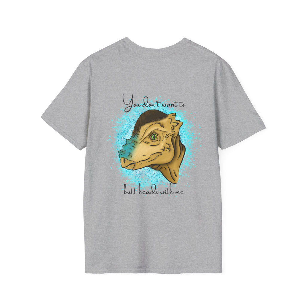 Pachycephalosaurus - 'You don't want to butt heads with me' T-Shirt - Dinosaur