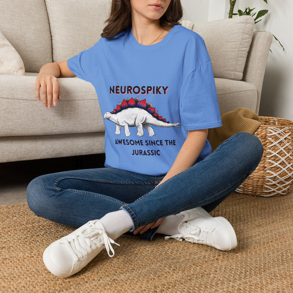 Neurospiky T-Shirt — "Neurospiky: Awesome Since the Jurassic" Stegosaurus Dinosaur