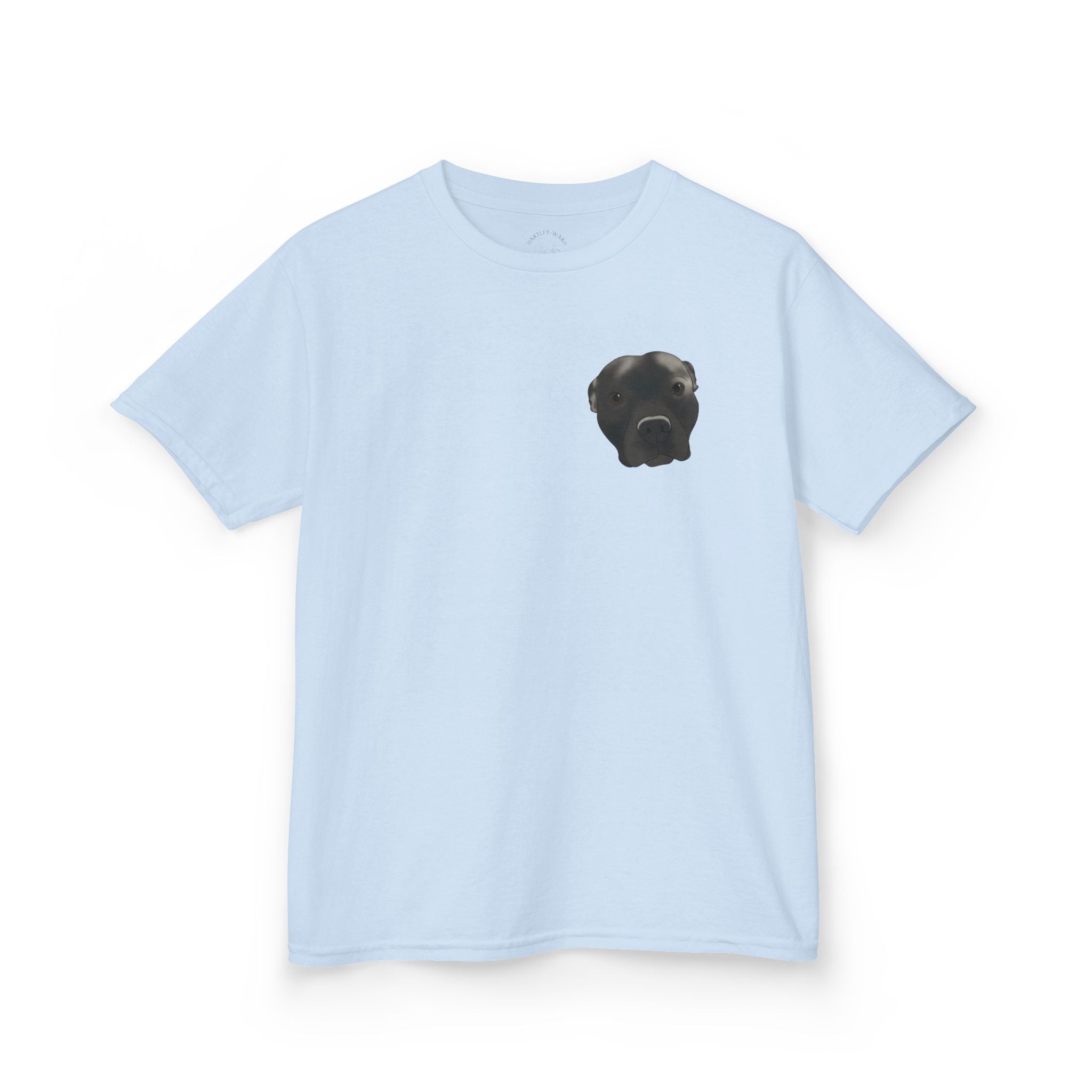 Kids T‑Shirt — Cute Black Puppy Face