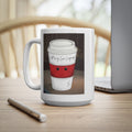 Cute Coffee Cup Mug – 'Latte is My Love Language'  15oz