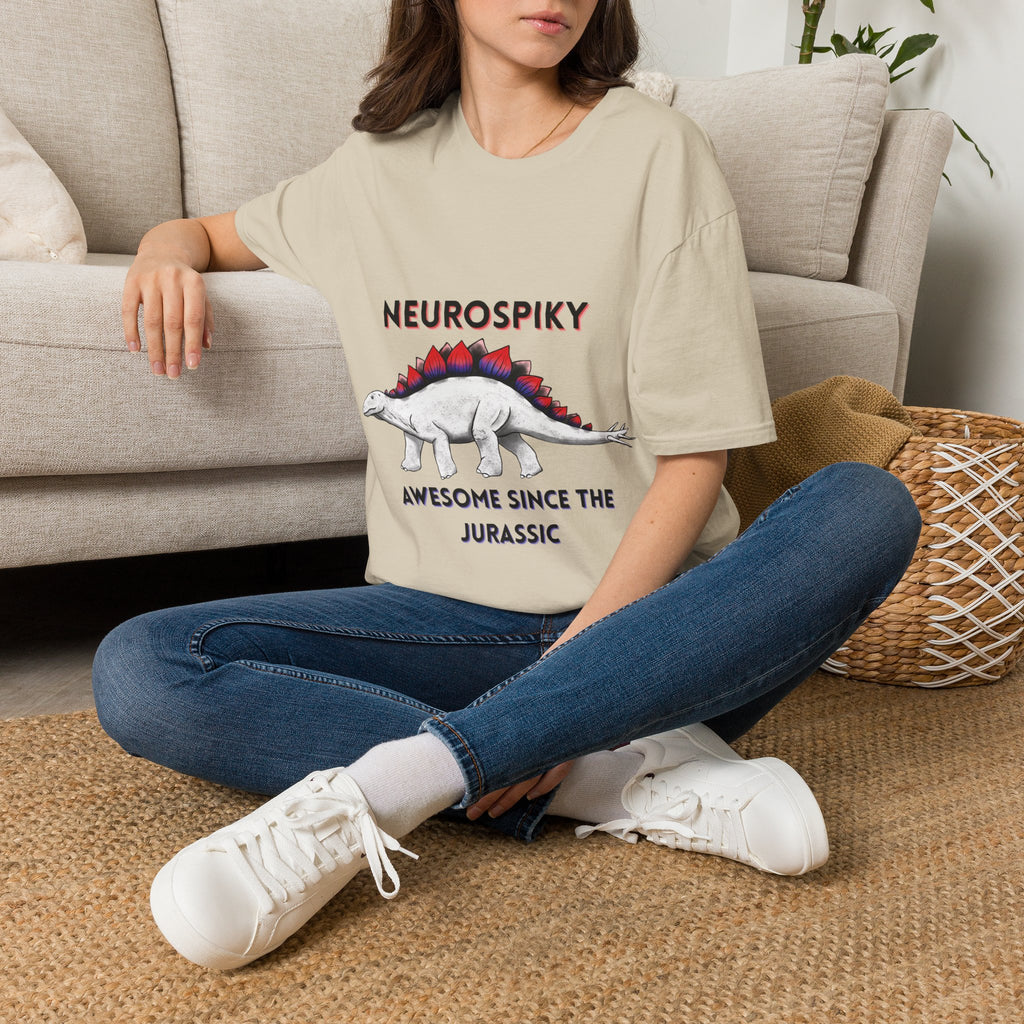 Neurospiky T-Shirt — "Neurospiky: Awesome Since the Jurassic" Stegosaurus Dinosaur