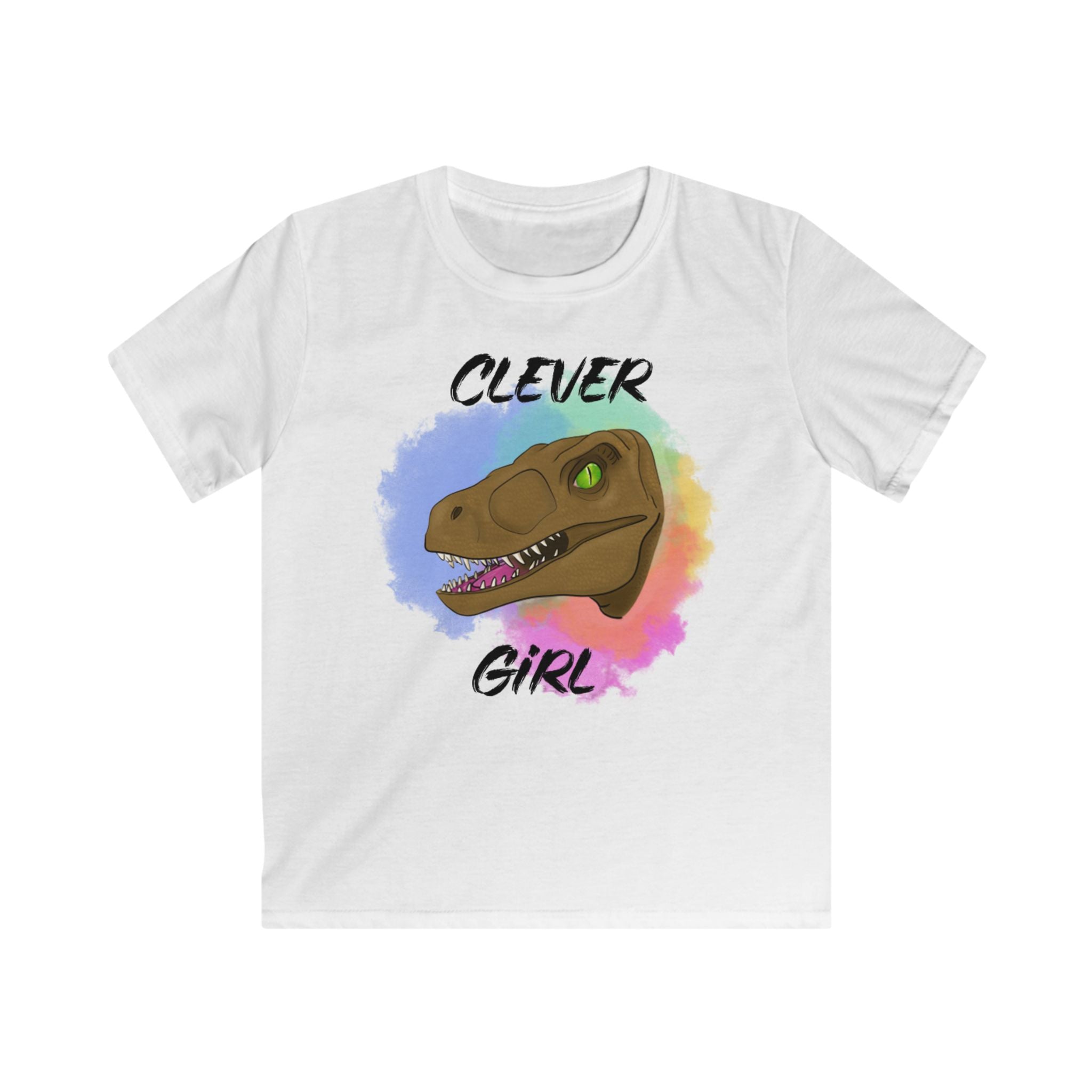 Kids T-Shirt — "Clever Girl" Raptor Graphic Tee for Dinosaur fans