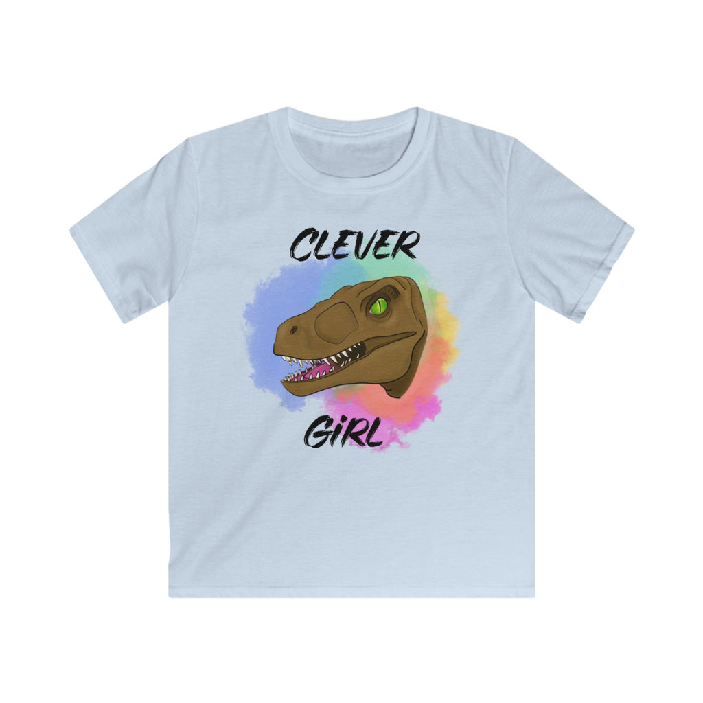 Kids T-Shirt — "Clever Girl" Raptor Graphic Tee for Dinosaur fans