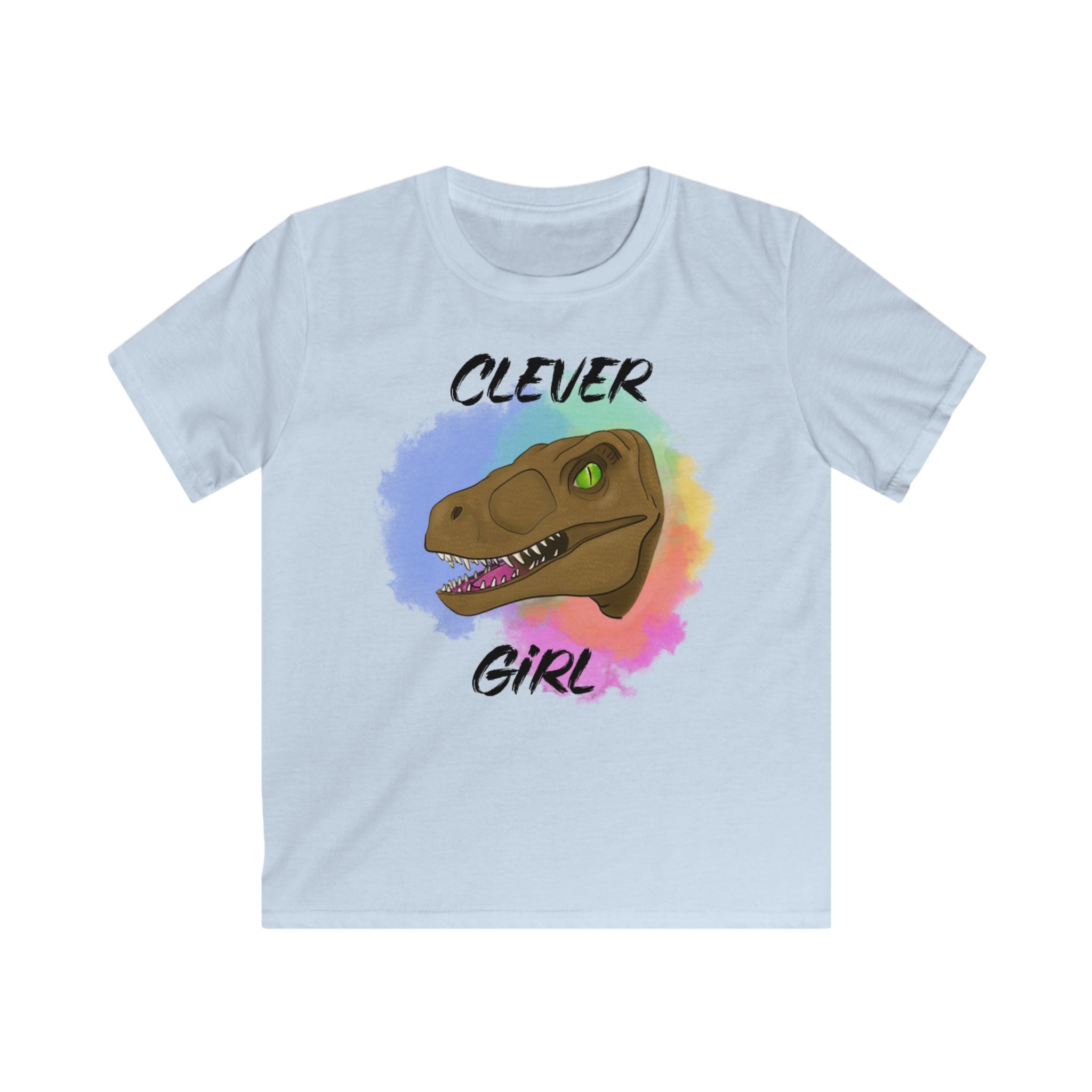 Kids T-Shirt — "Clever Girl" Raptor Graphic Tee for Dinosaur fans