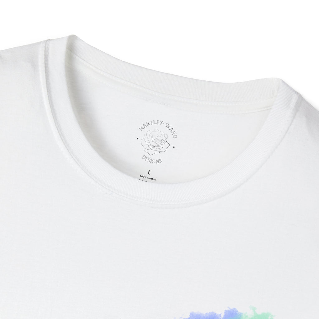 T-Rex T-Shirt - Watercolour Splash