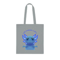 Tote Bag — Cute Blue Axolotl 'Love yourself A-LOT-L'