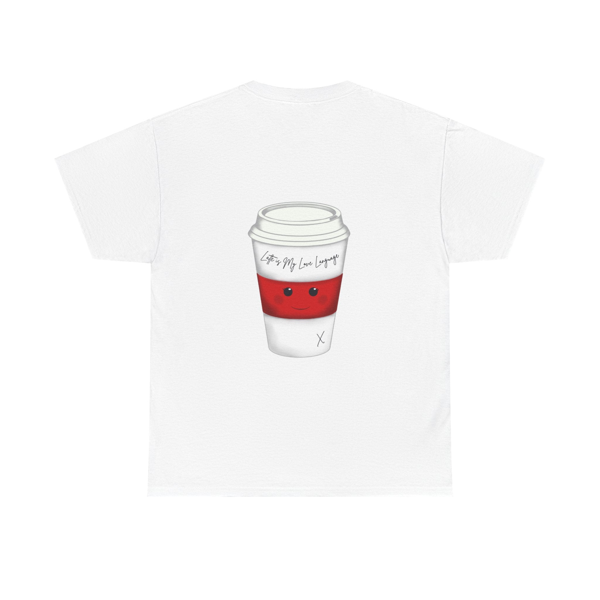 Coffee Cup Tee — 'Latte is my Love Language' Graphic T-Shirt