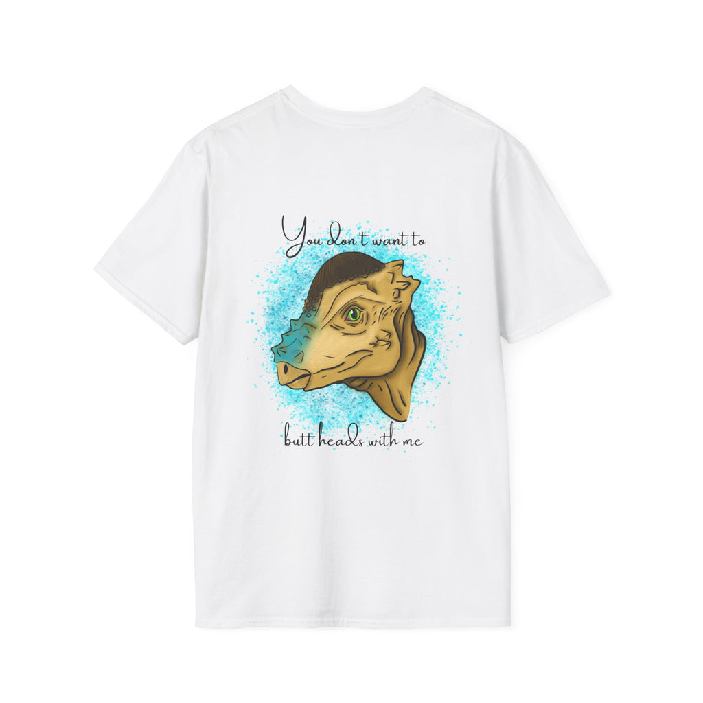 Pachycephalosaurus - 'You don't want to butt heads with me' T-Shirt - Dinosaur