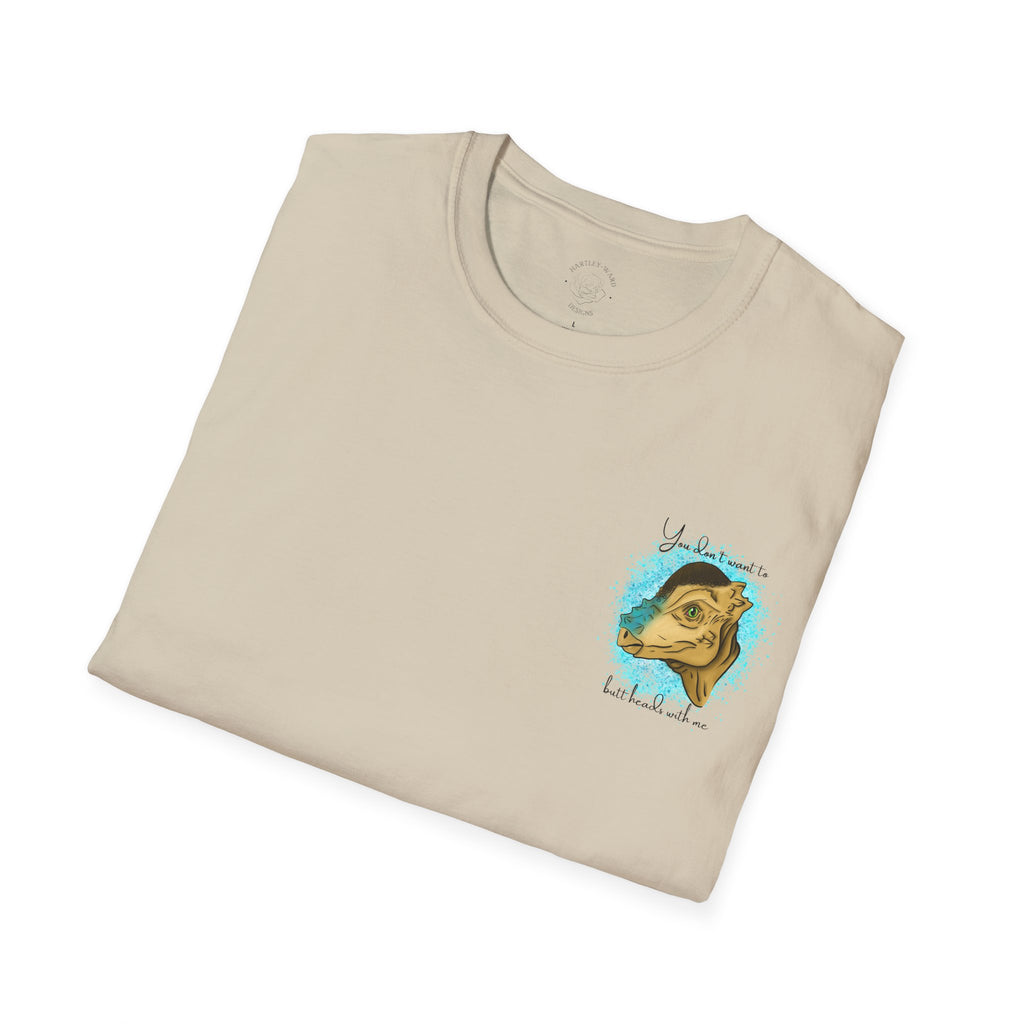Pachycephalosaurus - 'You don't want to butt heads with me' T-Shirt - Dinosaur
