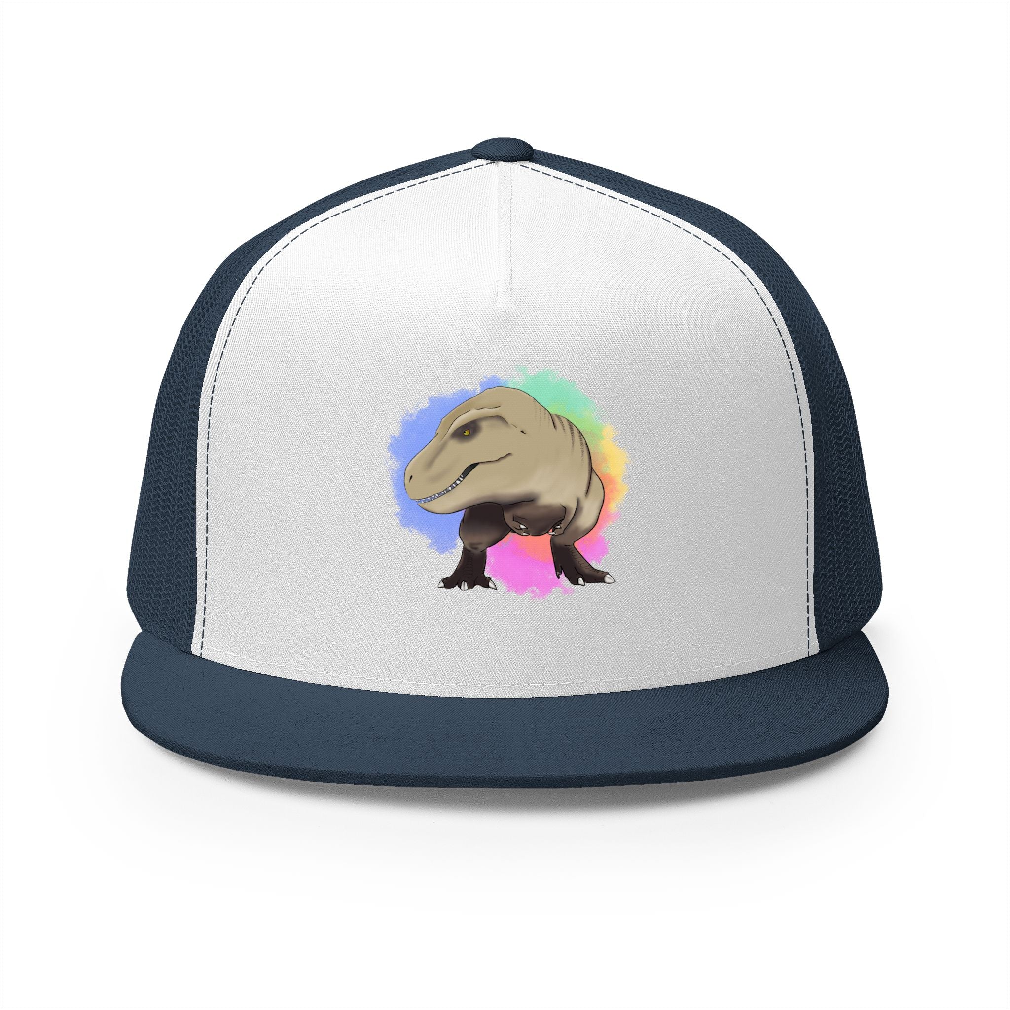 Dinosaur Trucker Cap — Tyrannosaurus Rex 5-Panel Hat