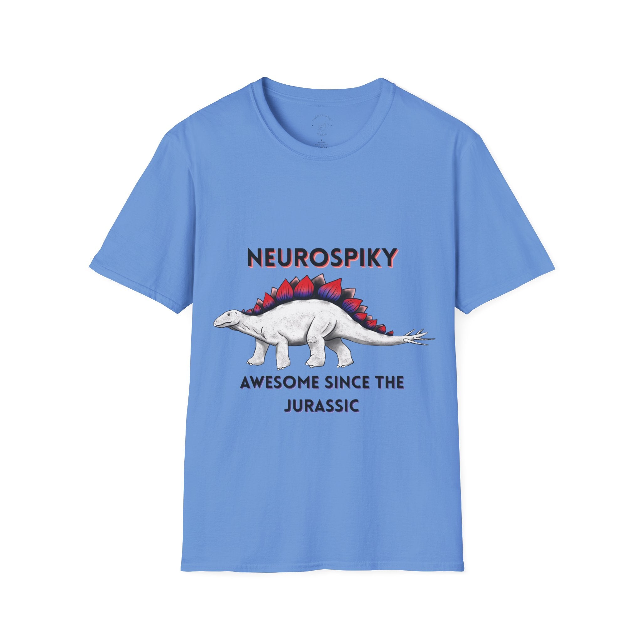 Neurospiky T-Shirt — "Neurospiky: Awesome Since the Jurassic" Stegosaurus Dinosaur