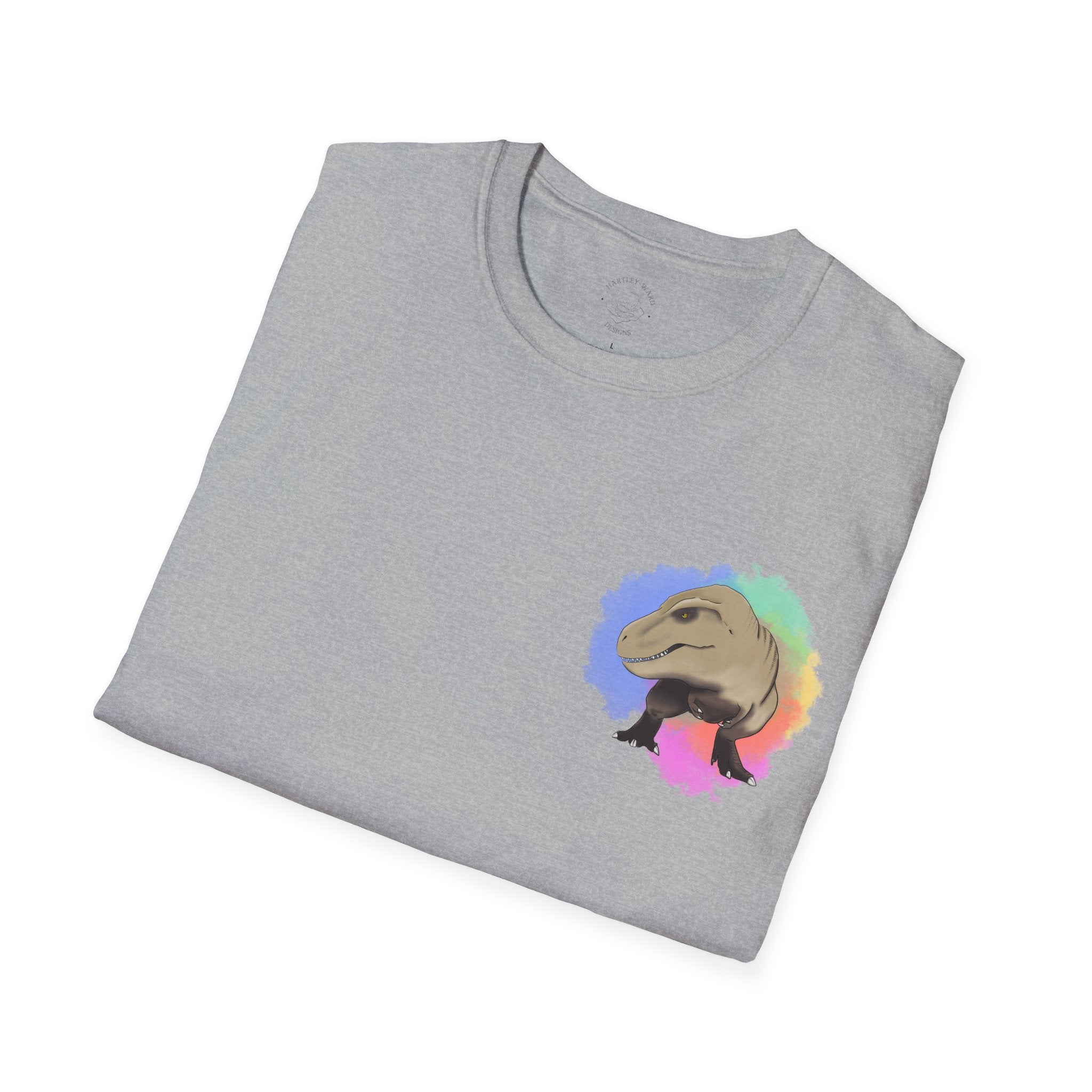 T-Rex T-Shirt - Watercolour Splash