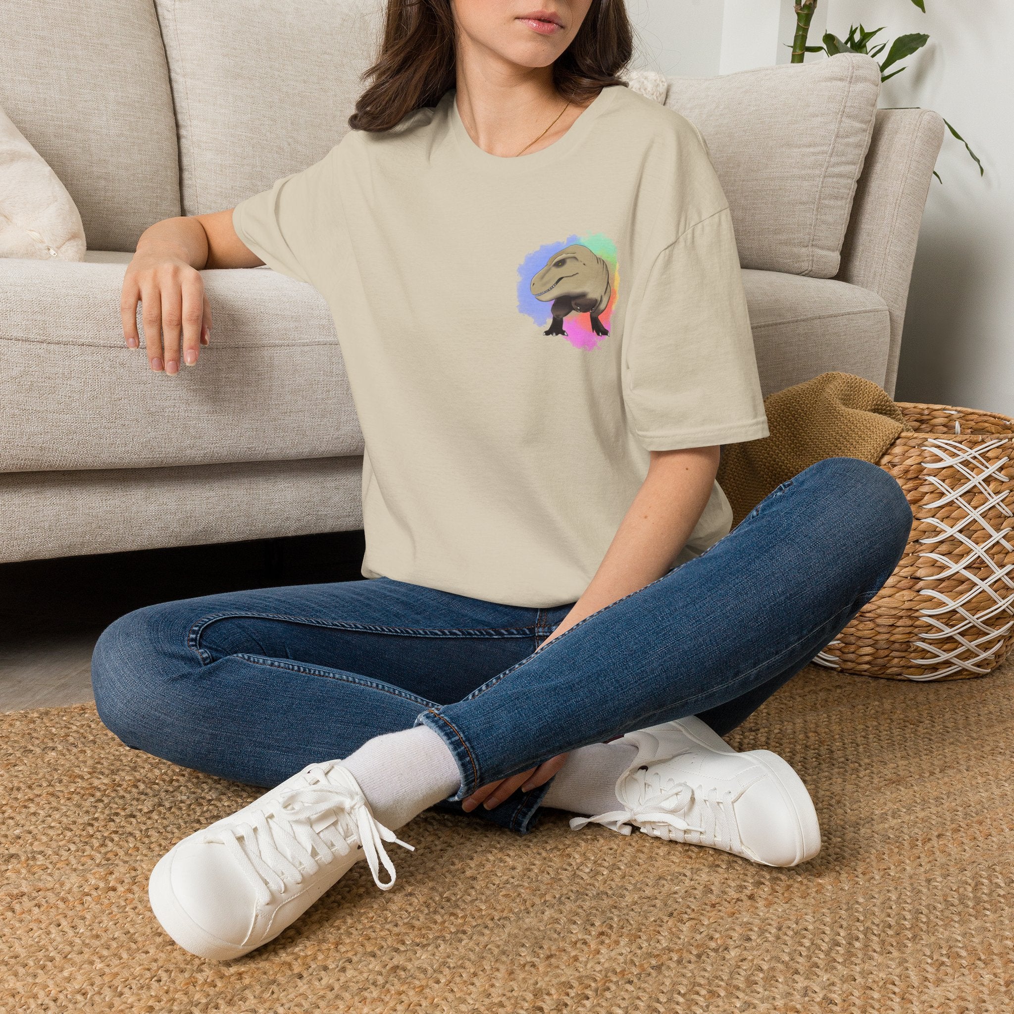 T-Rex T-Shirt - Watercolour Splash