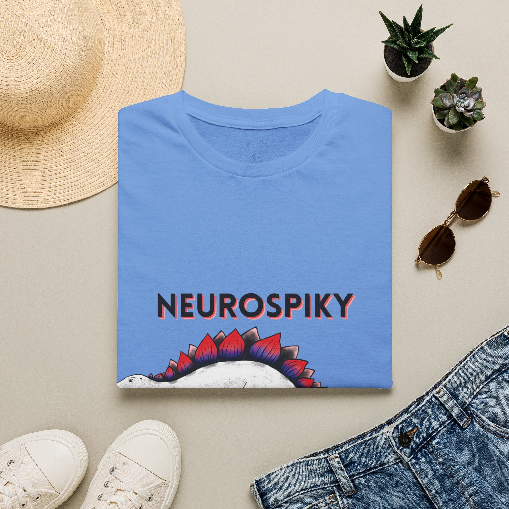 Neurospiky T-Shirt — "Neurospiky: Awesome Since the Jurassic" Stegosaurus Dinosaur