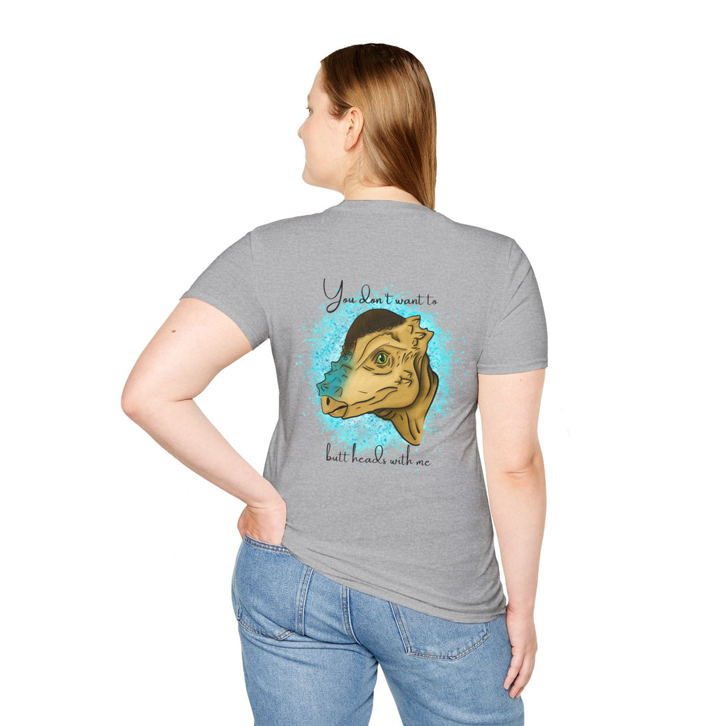Pachycephalosaurus - 'You don't want to butt heads with me' T-Shirt - Dinosaur
