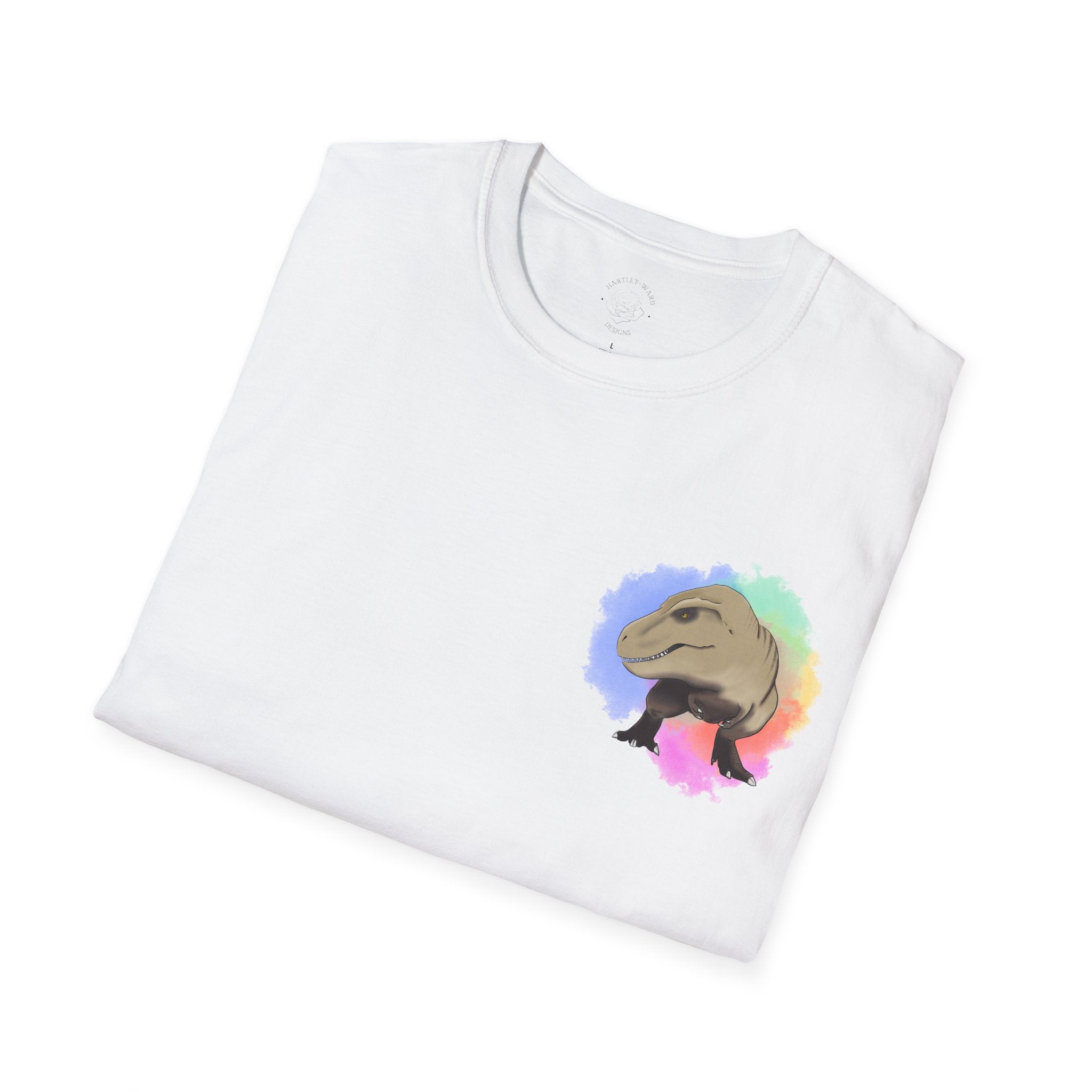 T-Rex T-Shirt - Watercolour Splash