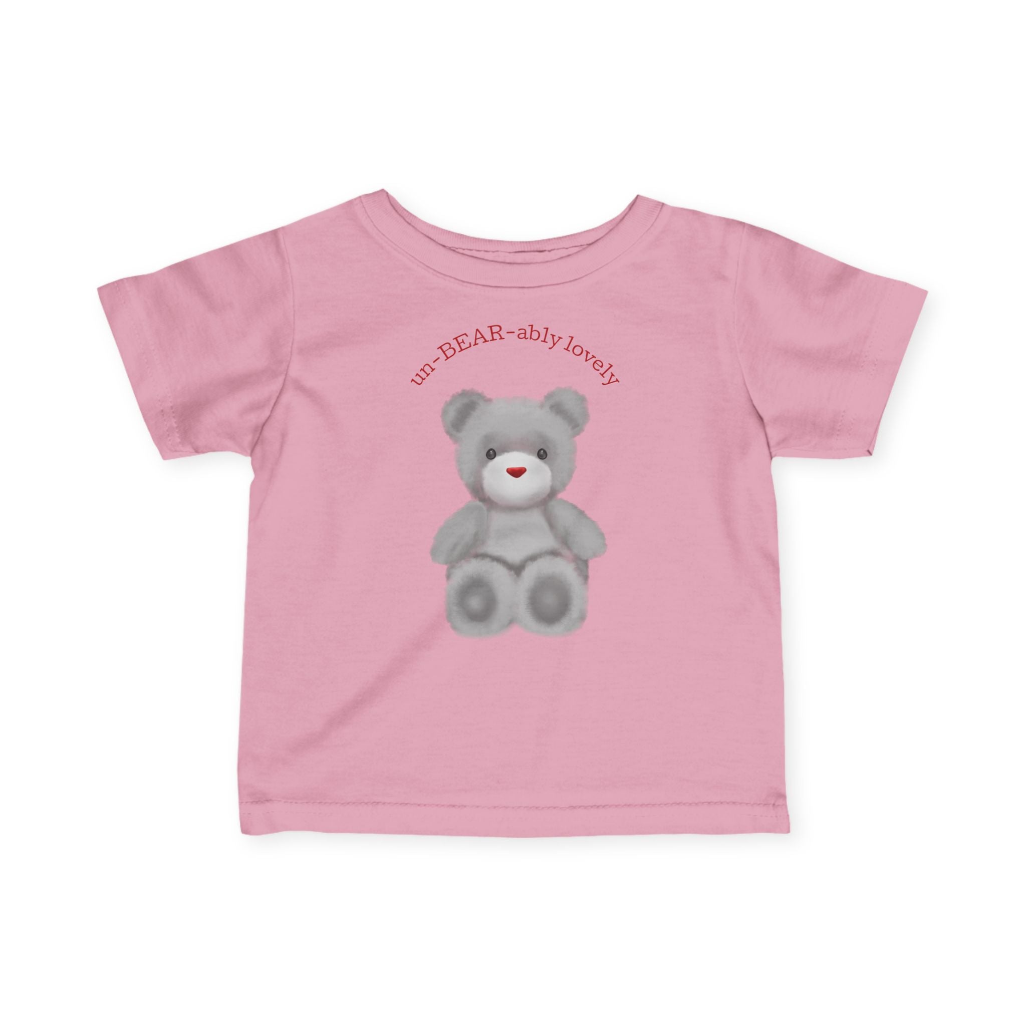 Grey Teddy Bear Infant Tee | Cute Baby Bear Graphic - Unisex