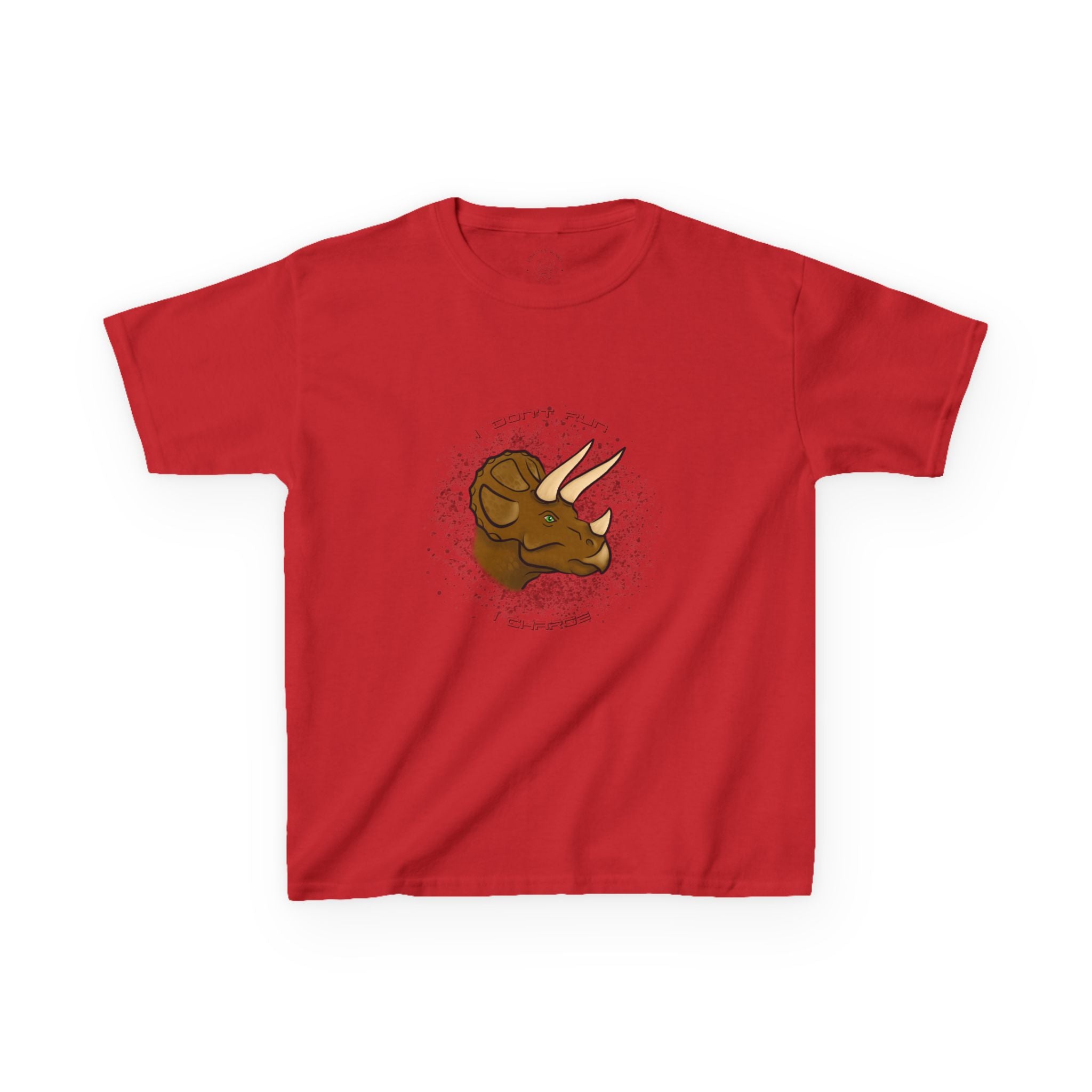 Kids T-Shirt — Cute Triceratops Dino Graphic Tee