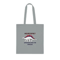 Neurospiky Stegosaurus Cotton Tote — "Neurospiky: Awesome Since the Jurassic" Eco Grocery Bag