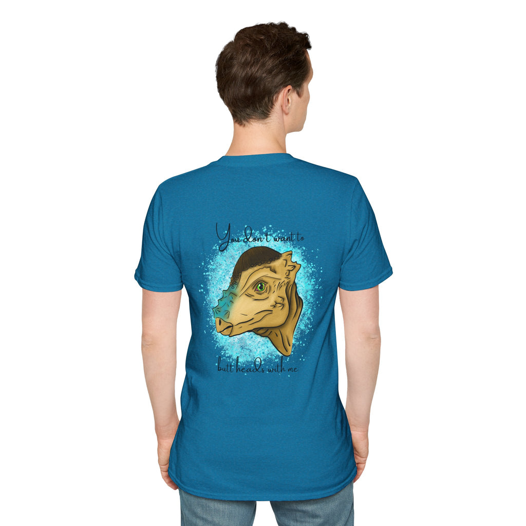 Pachycephalosaurus - 'You don't want to butt heads with me' T-Shirt - Dinosaur
