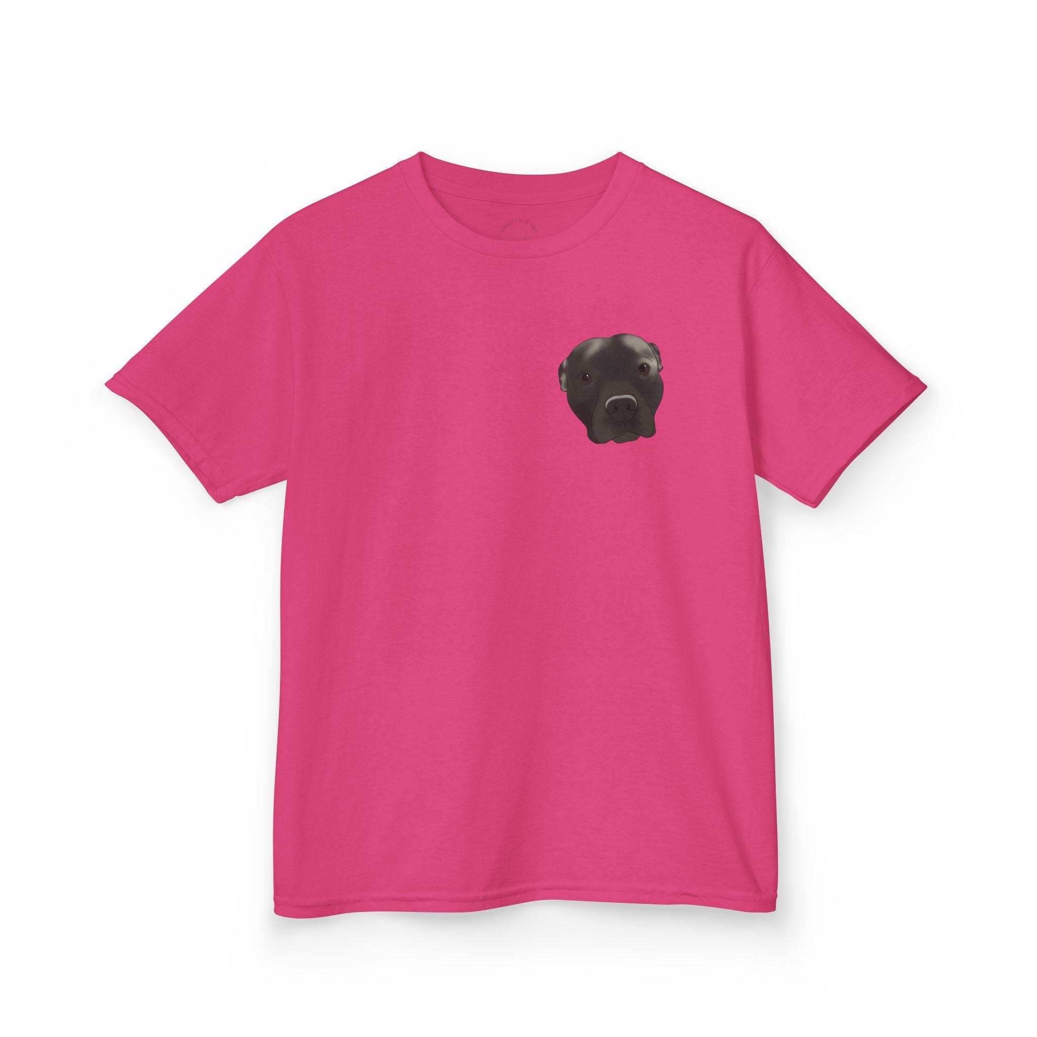 Kids T‑Shirt — Cute Black Puppy Face