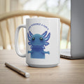Cute Blue Axolotl Mug with "Love Yourself A-Lotl" - 15oz