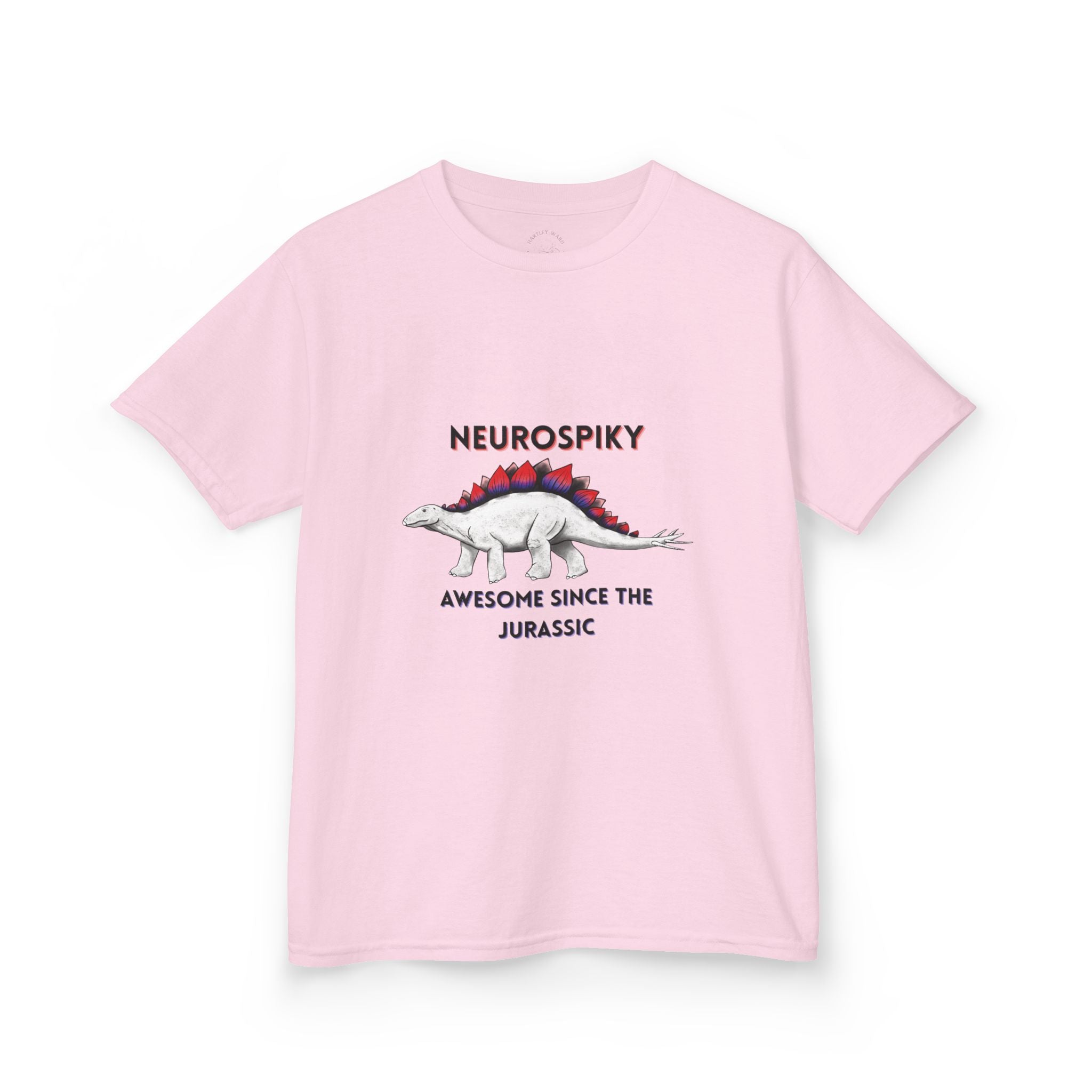 Kids T‑Shirt — 'Neurospiky: Awesome Since the Jurassic' Stegosaurus Dinosaur Tee