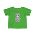 Grey Teddy Bear Infant Tee | Cute Baby Bear Graphic - Unisex