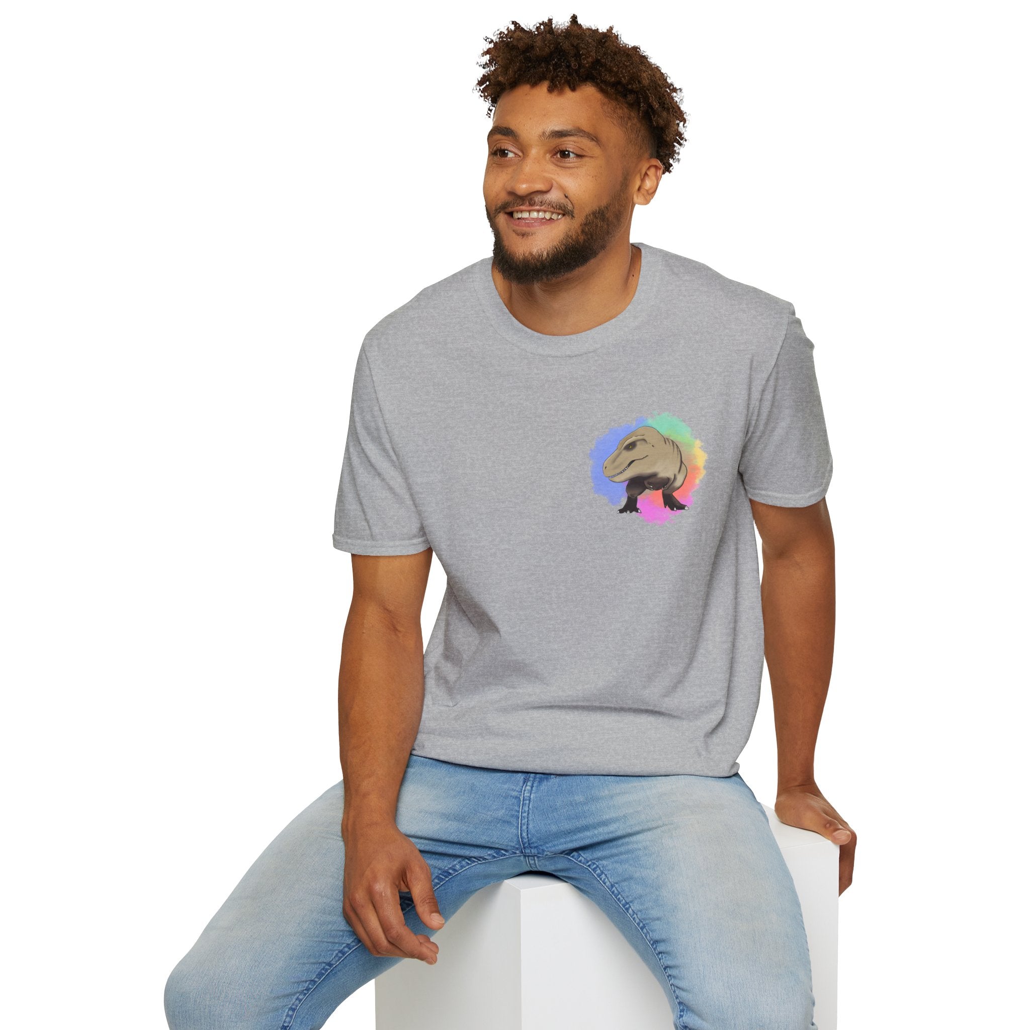 T-Rex T-Shirt - Watercolour Splash