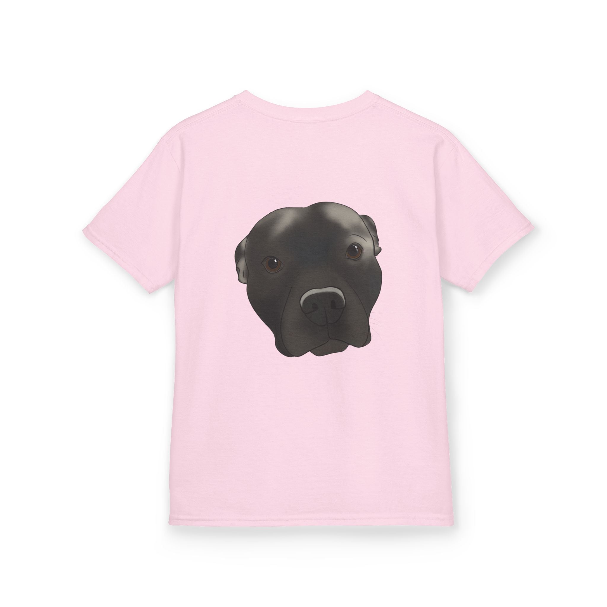 Kids T‑Shirt — Cute Black Puppy Face