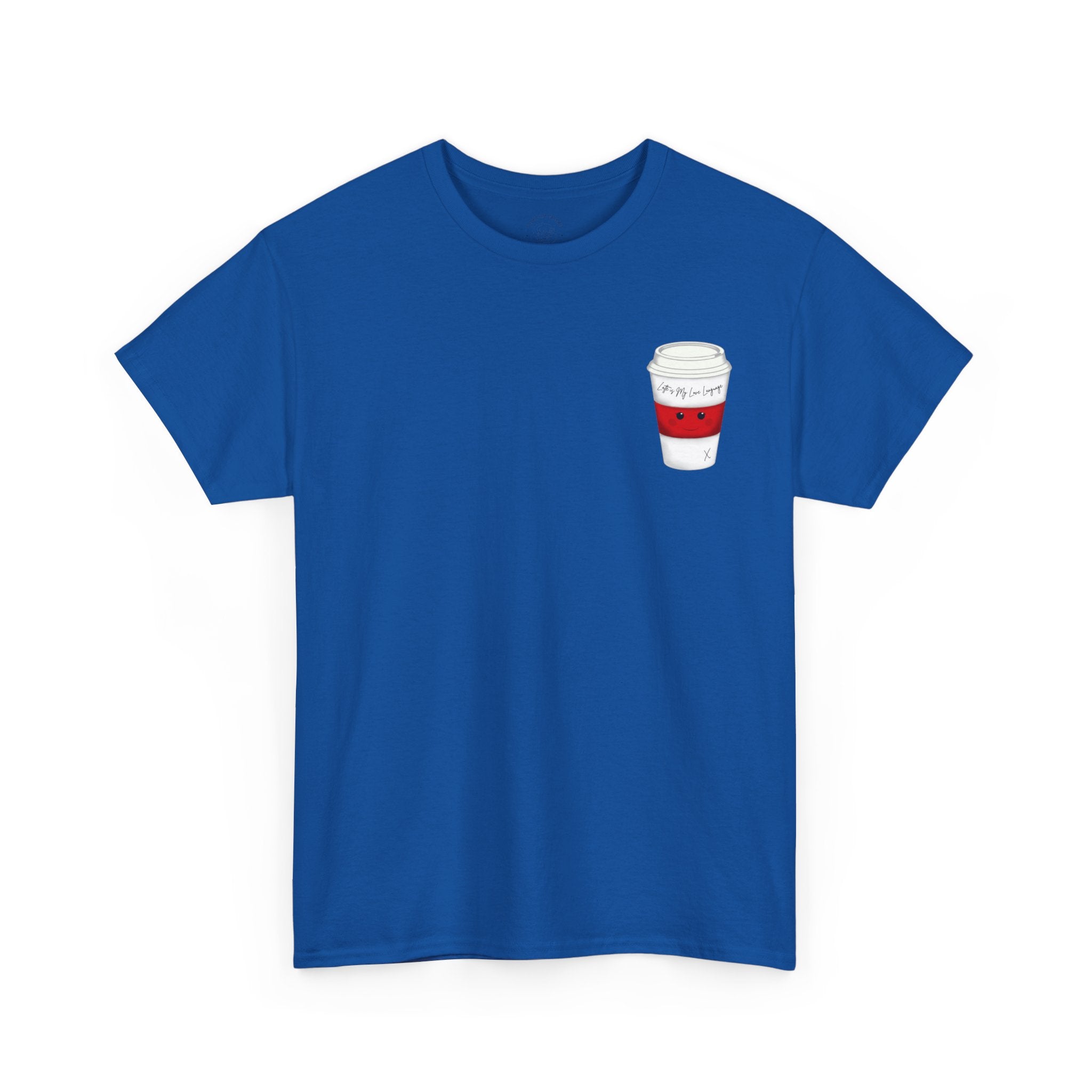 Coffee Cup Tee — 'Latte is my Love Language' Graphic T-Shirt