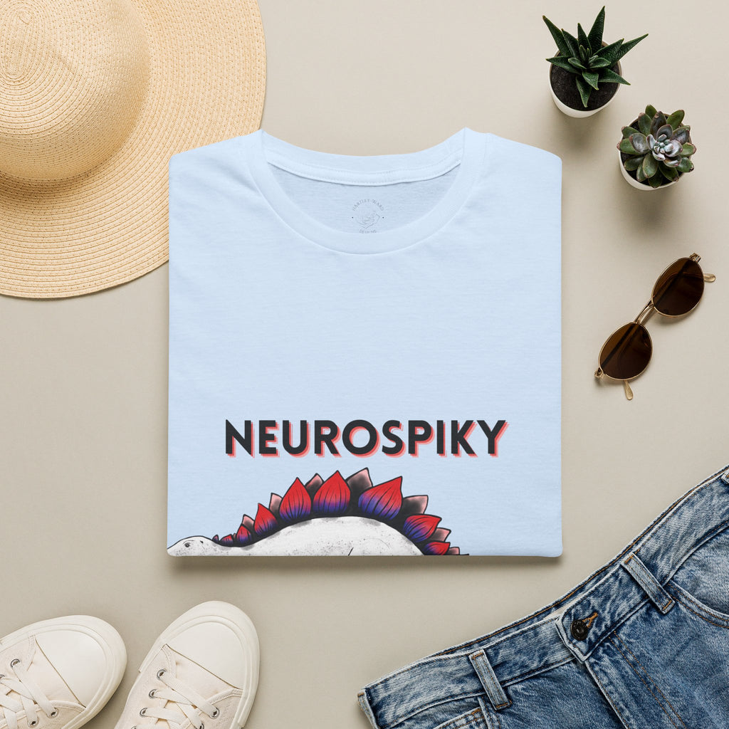 Neurospiky T-Shirt — "Neurospiky: Awesome Since the Jurassic" Stegosaurus Dinosaur