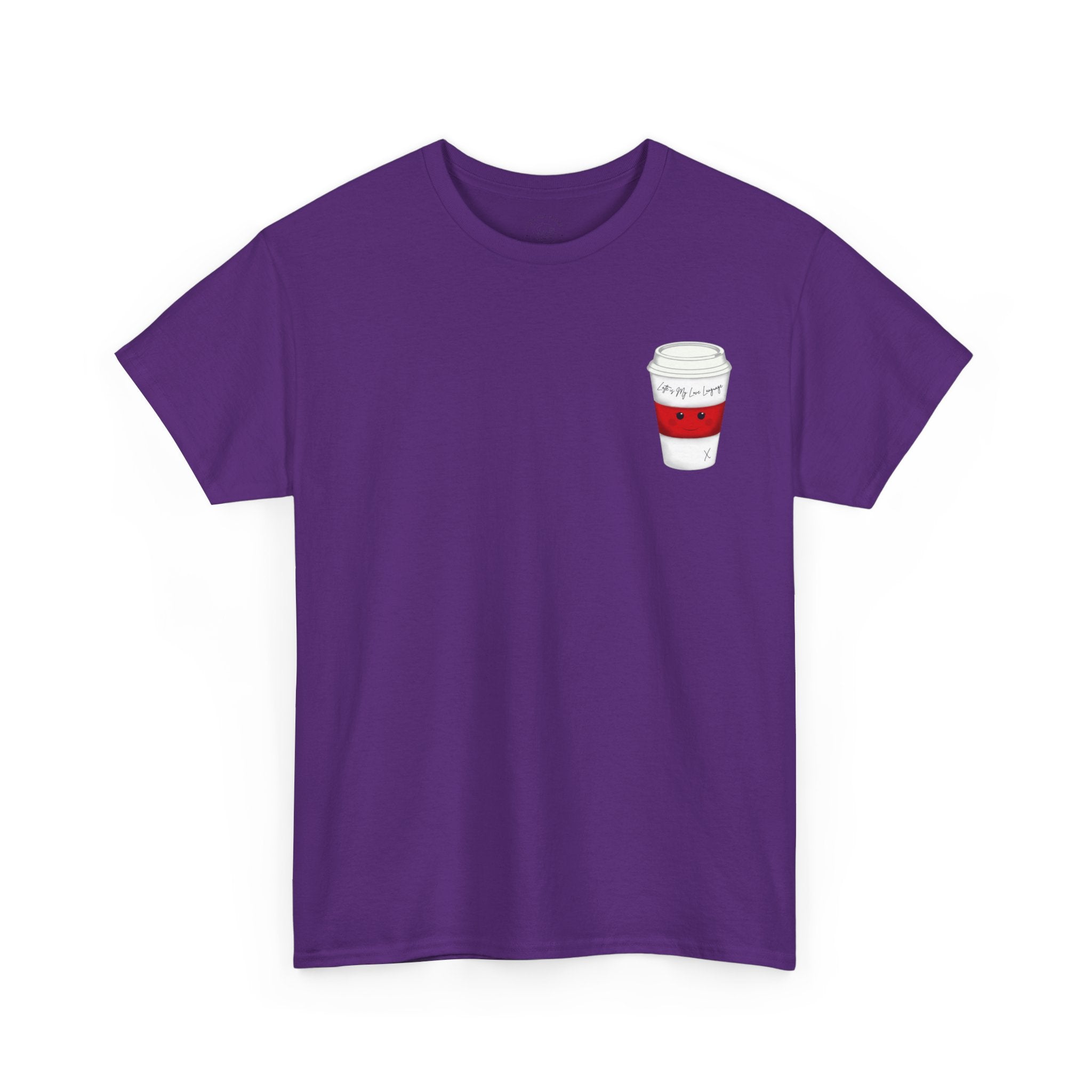 Coffee Cup Tee — 'Latte is my Love Language' Graphic T-Shirt