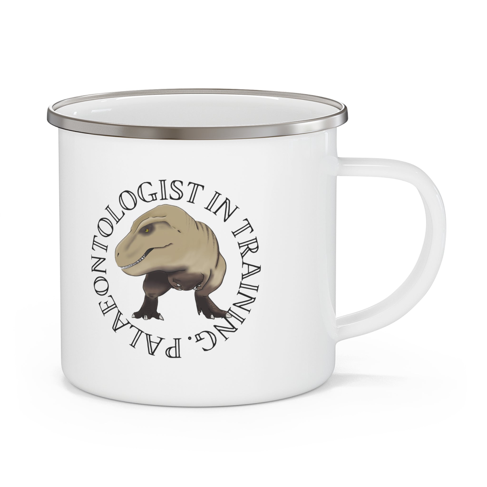 Enamel Mug — "Palaeontologist In Training" Fossil Hunting Cup