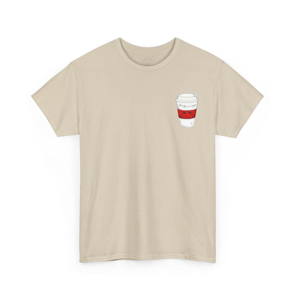 Coffee Cup Tee — 'Latte is my Love Language' Graphic T-Shirt