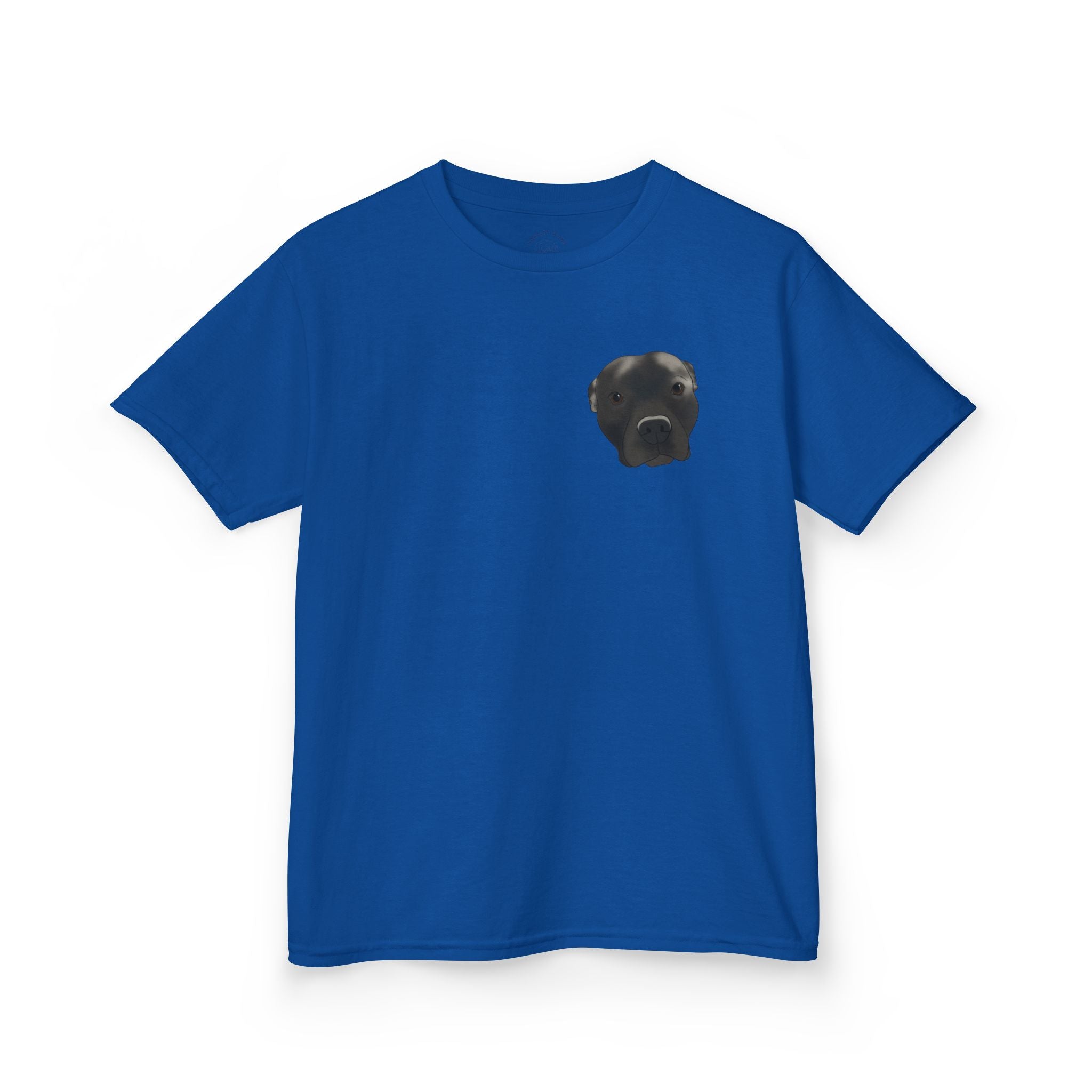 Kids T‑Shirt — Cute Black Puppy Face