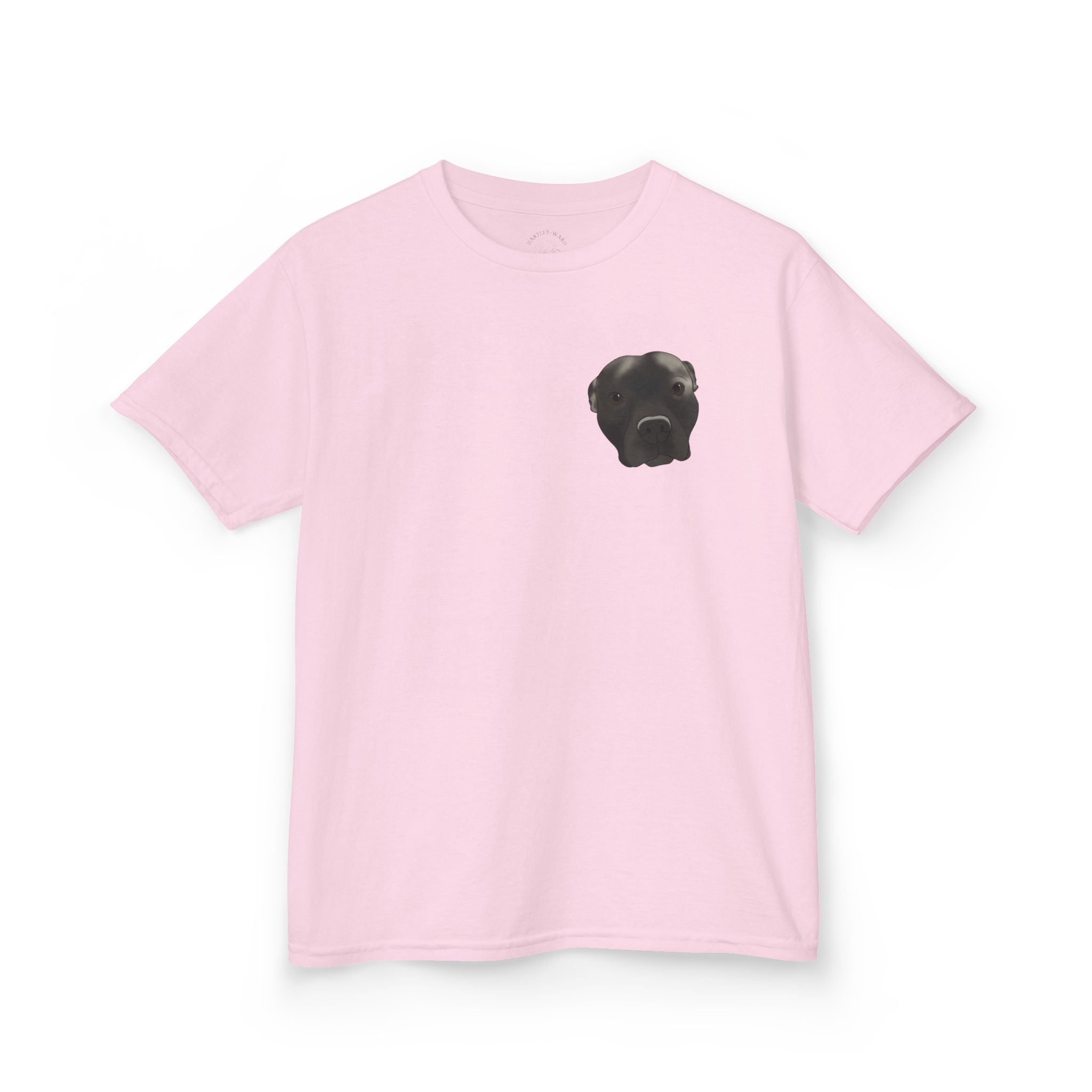 Kids T‑Shirt — Cute Black Puppy Face