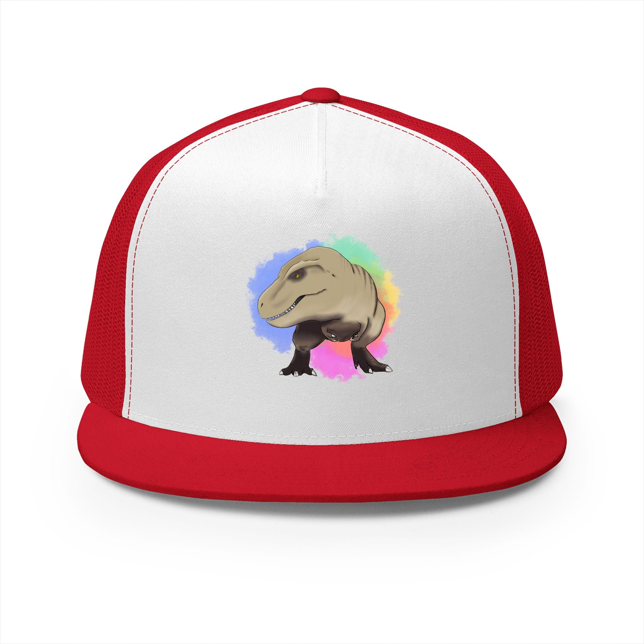 Dinosaur Trucker Cap — Tyrannosaurus Rex 5-Panel Hat