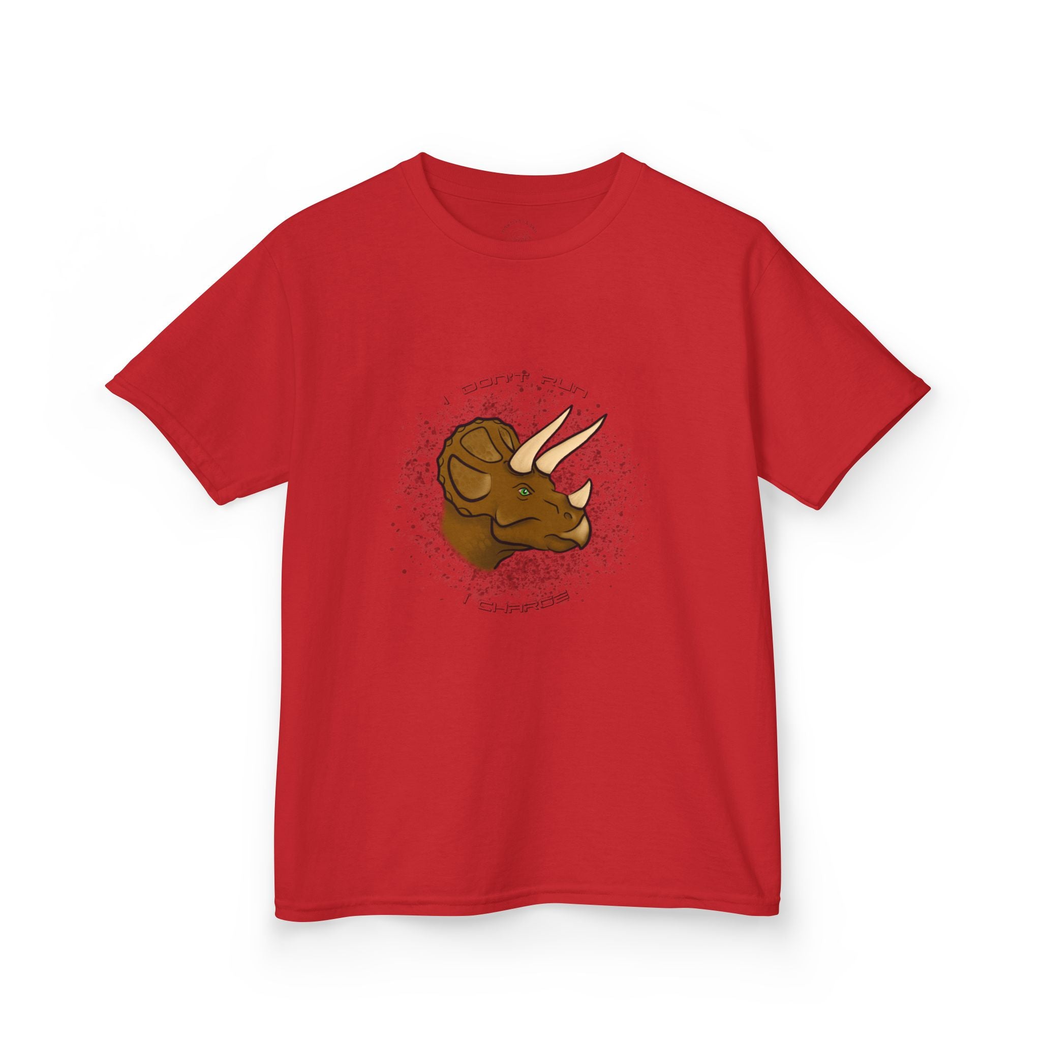 Kids T-Shirt — Cute Triceratops Dino Graphic Tee